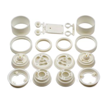 Team Associated RC10 Wheels Front & Rear - White