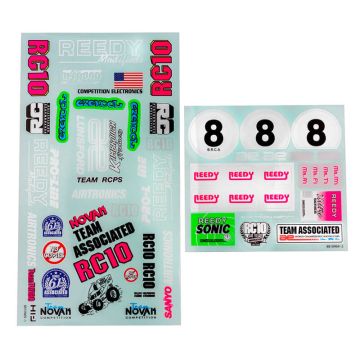 Team Associated RC10 Bk Decal Sheet