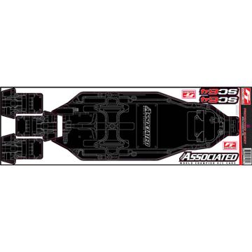 Associated Sc6.4 Front Chassis Protective Sheet Printed