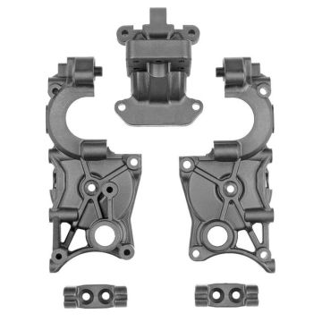 Team Associated RC10B7/T7 FT 3-Gear Gearbox Case, Carbon
