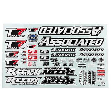 Team Associated RC10T7 Decal Sheet