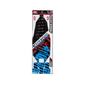 Associated RC10sc7 FT Chassis Protector Sheet Printed