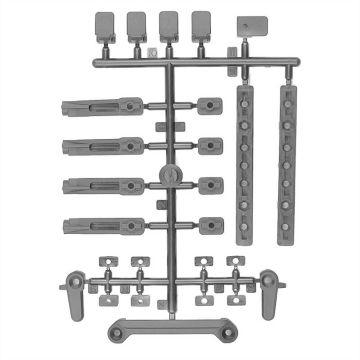 Team Associated DC10 Battery Mount Set, Grey