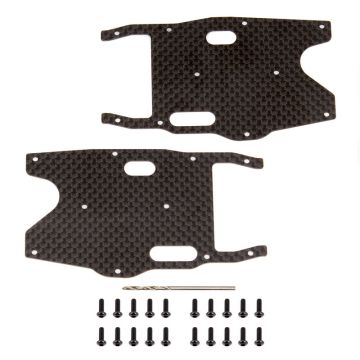 Team Associated Rc8b3.1 FT Graphite Arm Stiffeners - Rear