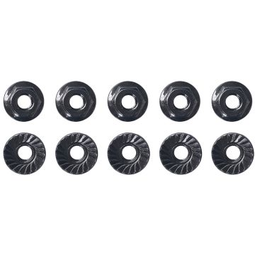 Team Associated M4 Low Profile Serrated Steel Wheel Nuts (10)