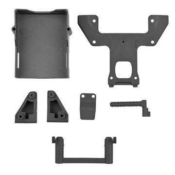 Team Associated RB10 Retro Battery Mount Set, Grey
