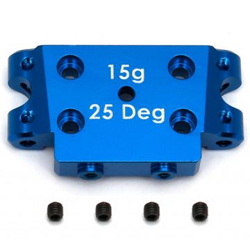 Team Associated B5/B5m Factory Team Alum. Bulkhead 25 Degree (15g)