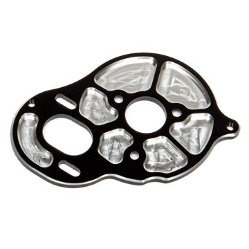 Team Associated Factory Team Front Motor Plate - Black (3 Gear)