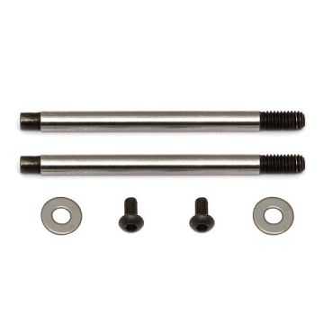 Team Associated 3x21 Shock Shaft V2 Chrome (Pr) For As91576 Body