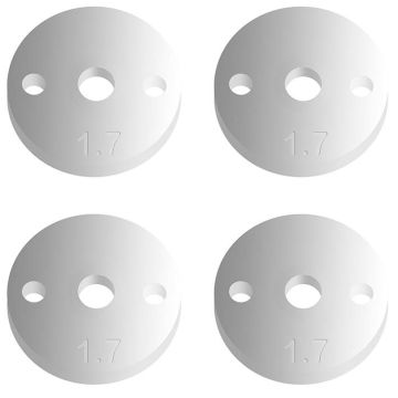 Team Associated Ft 12mm Pistons V2 2 X 1.7mm Flat (Screw Mount)