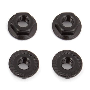 Team Associated M4 Serrated Nuts