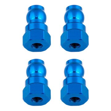 Team Associated Shock Bushings 12mm Blue Aluminum (4)
