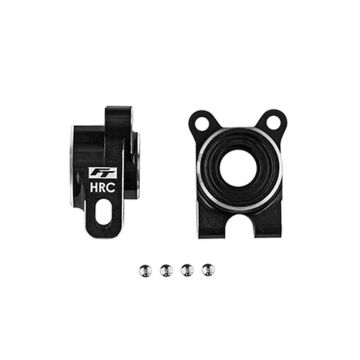 Team Associated RC10b7 FT Hrc Rear Hubs -4 Offset Black Aluminium