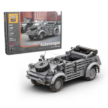 Build Army Kubelwagen Car Brick Build Model Kit