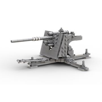 Build Army 88mm Flak 36 Artillery Brick Build Model Kit