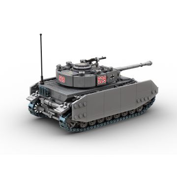 Build Army Panzer 4 Tank Brick Build Model Kit