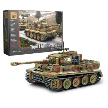Build Army Tiger I Ausf.E Tank Late Version Brick Build Model Kit