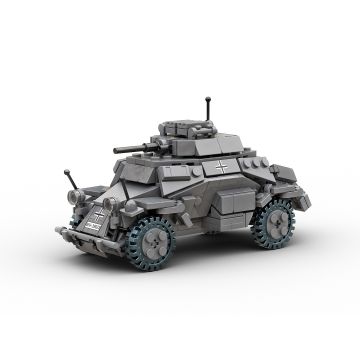 Build Army Sd. Kfz. 222 Armoured Vehicle Brick Build Model Kit