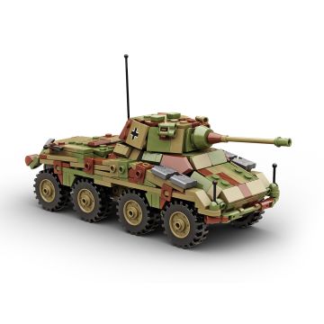 Build Army Sd. Kfz. 234/2 Puma Brick Build Model Kit
