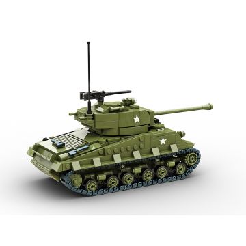 Build Army M4A3E8 Easy8 Tank Brick Build Model Kit