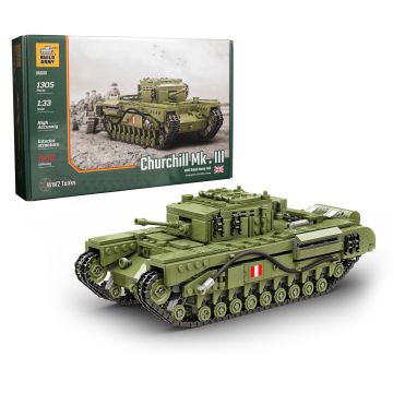 Build Army Churchill Tank Brick Build Model Kit