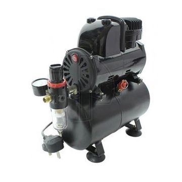 Badger Airbrush Compressor with Anti Pulsation Tank, Filter & Gauge