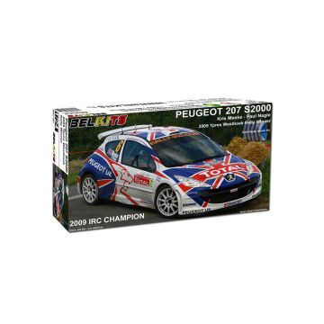 Belkits 1:24 Peugeot 207 S2000 Rally Car Plastic Model Kit