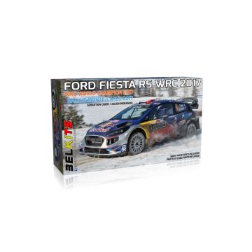 Belkits 1:24 Ford Fiesta RS WRC 2017 Red Bull Rally Car Plastic Model Kit
