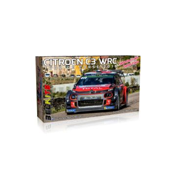 Belkits 1:24 Citroen C3 WRC Corsica 2018 Sébastien Loeb Rally Car Plastic Model Kit
