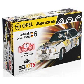Belkits 1:24 Opel Ascona 400 MC 1981 Klein/Wagner Rally Car Plastic Model Kit