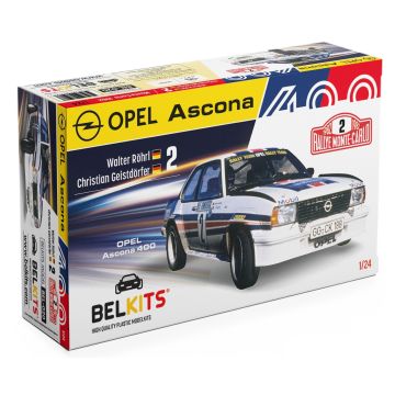Belkits 1:24 Opel Ascona 400 MC 1982 Rohl/Geistdorfer Rally Car Plastic Model Kit