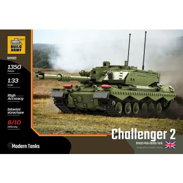Build Army Challenger 2 Main Battle Tank Brick Build Model Kit