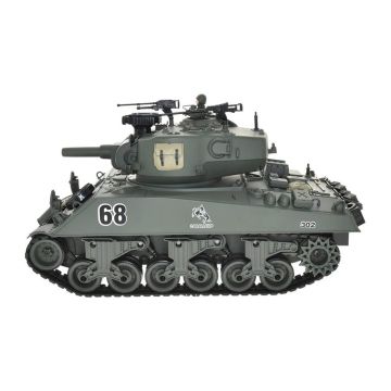 Brother RC Tank 1:18 WW2 M4A3 Sherman w/ Lights, Sound & Shoots!