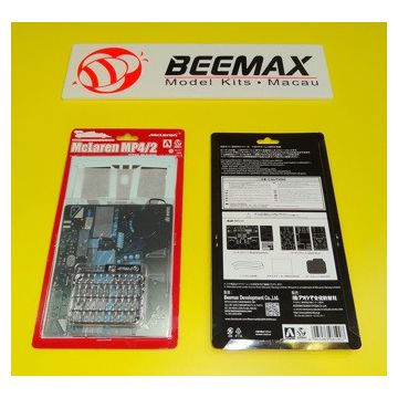 Beemax 1:20 Etched Detail Parts: McLaren MP4/2b 1985 Monco GP Plastic Model Kit