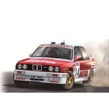 Beemax 1:24 BMW M3-E30 tour de corse 1989 Motul #9 Plastic Model Kit
