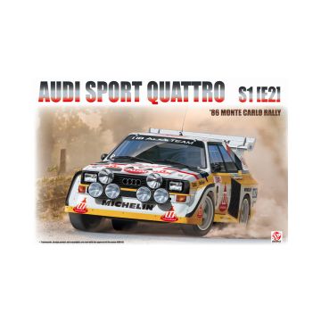Beemax 1:24 Audi Quattro S1 E2 Montecarlo Rally 1986 #2 Plastic Model Kit