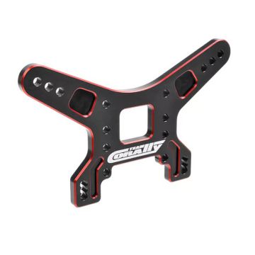 Corally Shock Tower Rear 4mm Aluminium 7075 Hard Anodised Black/Re