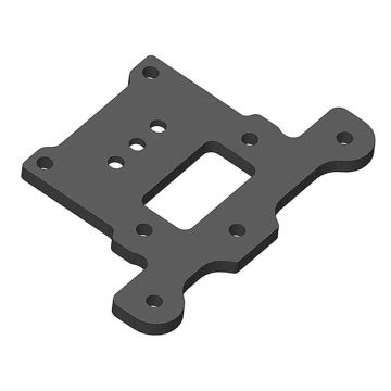 Team Corally Steering Deck MT-G2 Aluminium Black 1pc