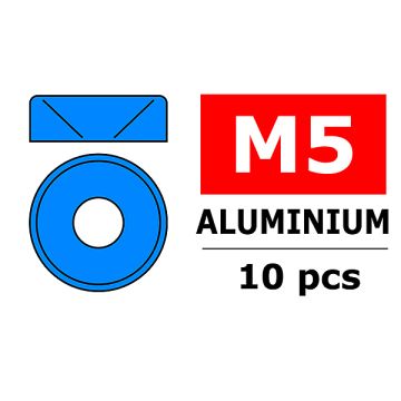 Team Corally Aluminium Washer For M5 Flat Head Screws Od=