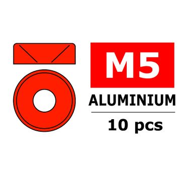 Team Corally Aluminium Washer For M5 Flat Head Screws Od=