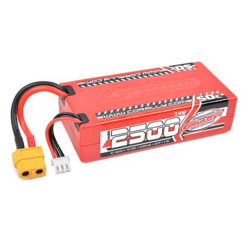 Corally Sport Racing 50c Lipo 2500mah 7.4v Shorty 2S XT60