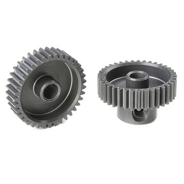 Corally 64 Dp Pinion Short Hard Anodised Al7075 37 Teeth Shaft Dia. 3.17mm
