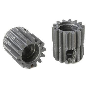 Corally 48 Dp Pinion Short Hard Anodised Al7075 14 Teeth Shaft Dia. 3.17mm