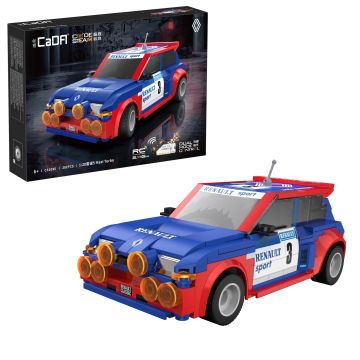 CaDA 1:20 Renault 5 Maxi Turbo - 282 Piece Brick Build Model Kit