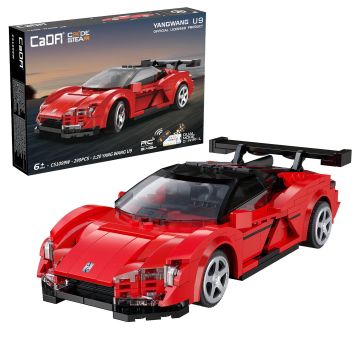 CaDA 1:20 BYD Yangwang U9 Electric Super Coupé - 299 Piece Brick Build Model Kit