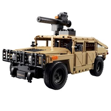 CaDA 1:14 Military Desert Humvee - 628 Piece Brick Build Model Kit