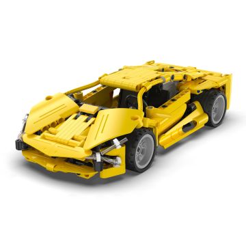 CaDA 1:18 Lightning Pull-Back Sports Car - 357 Piece Brick Build Model Kit