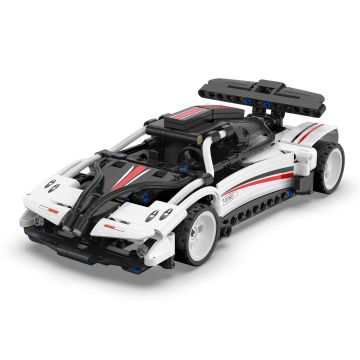 CaDA 1:18 Z-Wind Pull-Back Sports Car - 321 Piece Brick Build Model Kit