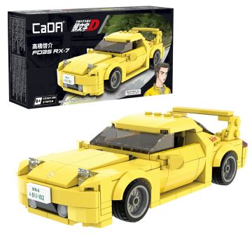 CaDA Initial D 1:24 Mazda RX-7 FD3S Car - 278 Piece Brick Build Model Kit