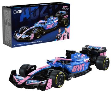 CaDA 1:24 BWT Alpine F1 Team A525 Racing Car - 300 Piece Brick Build Model Kit